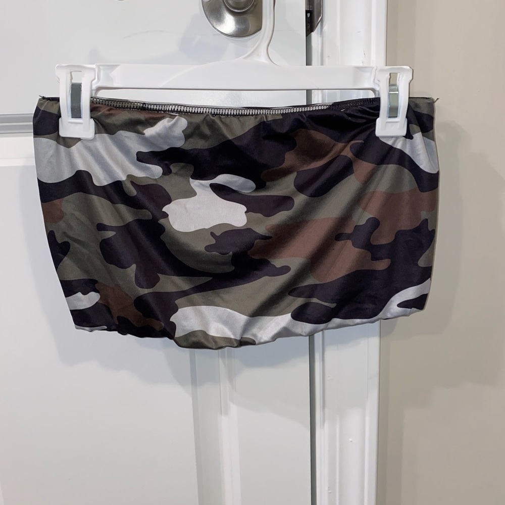Camo tube top